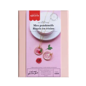 DIY BIJOUTERIE - Mes pendentifs fleuris en résine