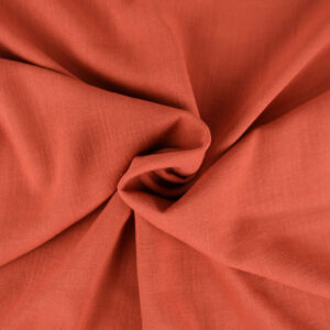 Tissus - Viscose de Lin Chaine Trame Brique