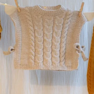 Poncho à torsades