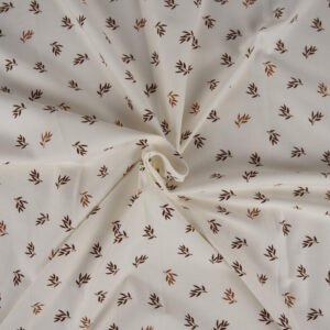 Tissus - Jersey Imprimé Nature Blanc Cassé