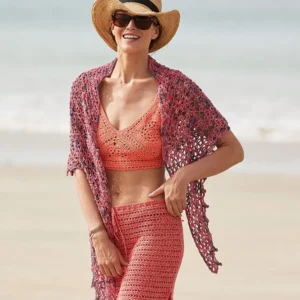 Châle au crochet