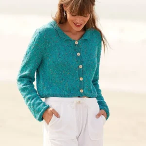 Cardigan à col polo