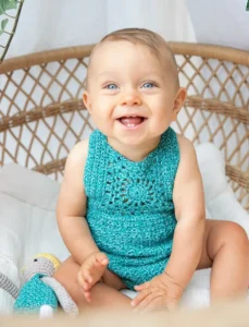 Barboteuse au crochet