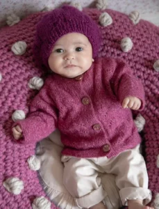 Cardigan à pt ajouré