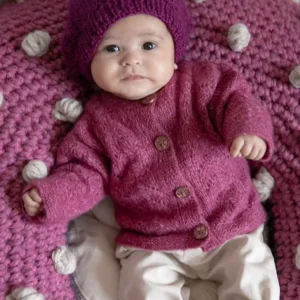 Cardigan à pt ajouré