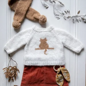 Pull à motif chat