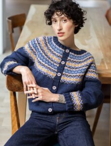 Cardigan jacquard