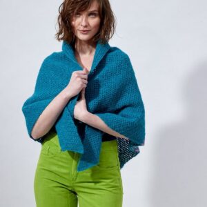 Trendy châle oversize au crochet