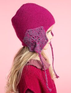 Bonnet à oreilles en granny