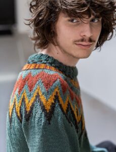 Pull jacquard sans coutures