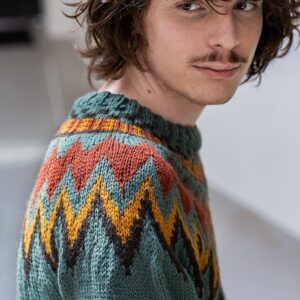Pull jacquard sans coutures