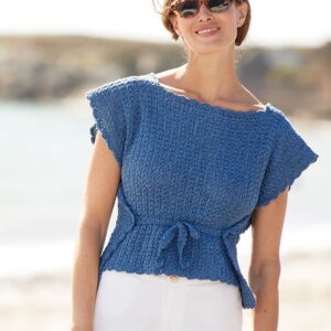 Top à nouer au crochet