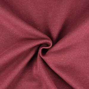 Tissus - Sweat Lurex Aubergine Prune