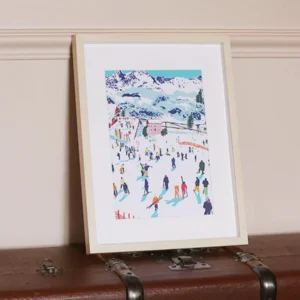 Coffret peinture au numéro - Skiing Among Montains par Katie Smith
