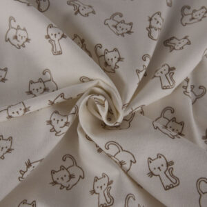 Tissus - Coton Flannelle Poppy Off White
