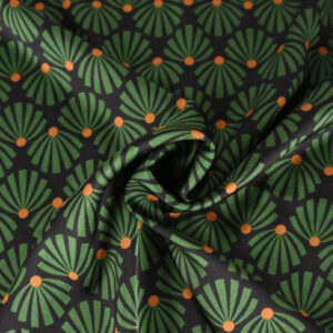 Tissus - Crèpe Polyester Satin Vert