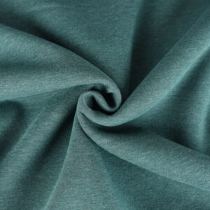 Tissus - Jogging Uni Lours Dark Green Melange